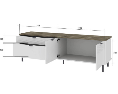 Симпл тумба RTV 2D2S