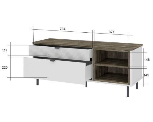 Симпл тумба RTV 2S2N
