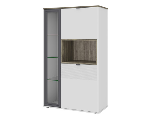 Симпл Шкаф с витриной 1V2DN