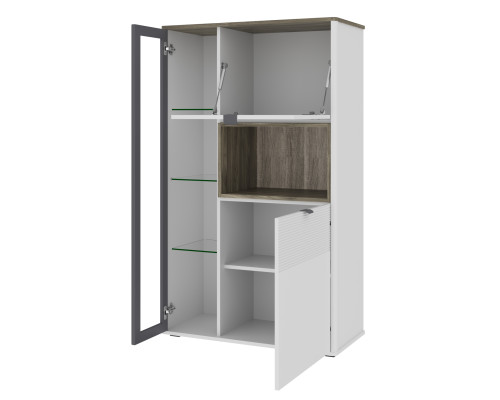 Симпл Шкаф с витриной 1V2DN