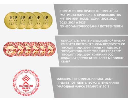 Матрас ортопедический ЭОС Идеал Тип 3 120х200