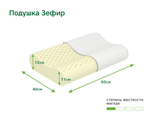 Подушка ЭОС Зефир 40х60