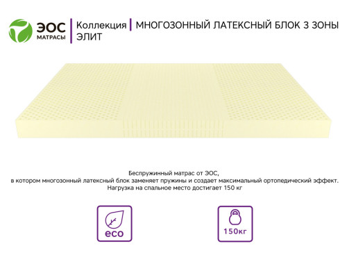 Матрас ортопедический ЭОС Элит Тип 18c 140х200 Premium Grey
