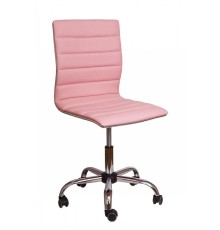 Кресло поворотное Грейс розовое