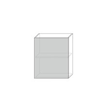 Гранд шкаф настенный 1D/60-29 серый/ дуб йорк серый
