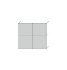 Вилма шкаф настенный 2D/80 белый глянец
