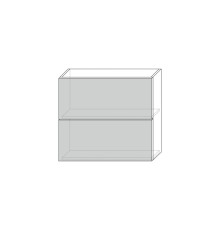 Гранд шкаф настенный 2DG/80 серый/ дуб йорк серый
