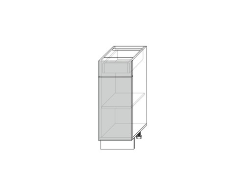 Вилма шкаф для кухни 1D1S/40-50 капучино