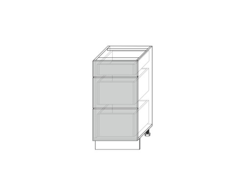 Вилма шкаф для кухни 3S/50 белый глянец