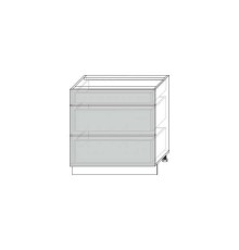 Вилма шкаф для кухни 3S/80 белый глянец