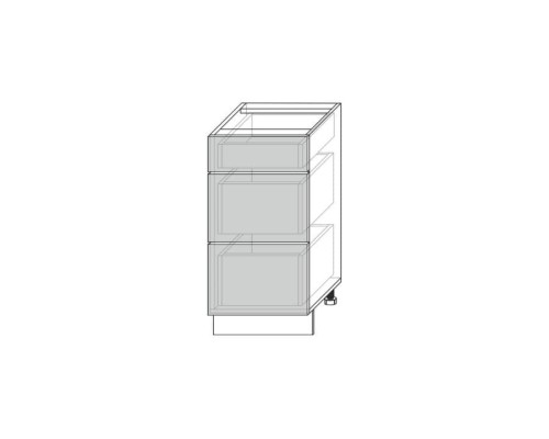 Вилма шкаф для кухни 3S/40 белый глянец