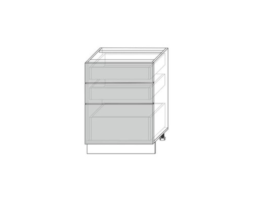 Вилма шкаф для кухни 3S/60 белый глянец
