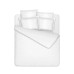 Комплект постельного белья EuroK180.200-6J белый