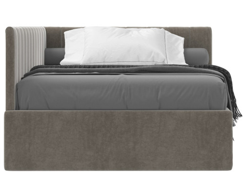 Кровать Сингл 120 угловая с подъемником. Цвет  Simple 5