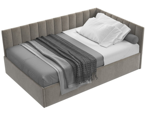 Кровать Сингл 120 угловая с подъемником. Цвет  Simple 5