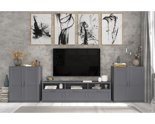 Стенка для гостиной Скаген Графит