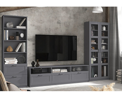 Стенка для гостиной №2 Скаген Графит