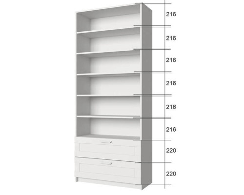 Скаген Шкаф открытый 2S6N