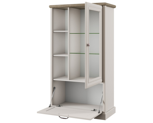 Тоскана Нью Шкаф с витриной 1V1D3N