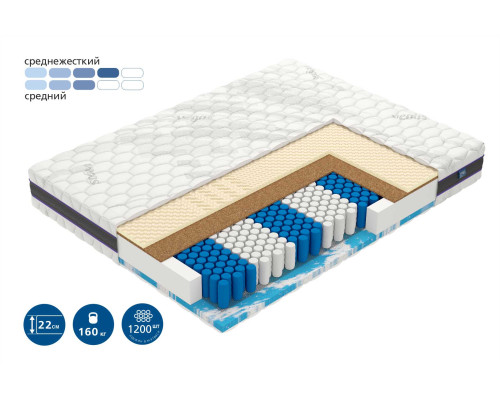 Матрас ортопедический Вегас Ультра Фактор 120х200