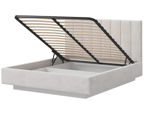 Кровать Сабрина 160 с подъемником. Цвет Aoplush Pebble