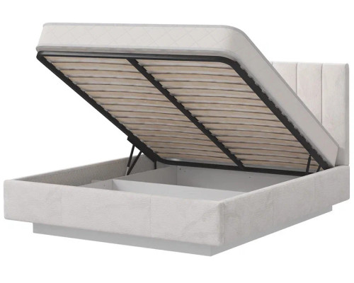 Кровать Сабрина 160 с подъемником. Цвет Aoplush Pebble
