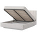 Кровать Сабрина 160 с подъемником. Цвет Aoplush Pebble